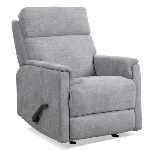 Compact Moon Gray Fabric Perfect Match Gliding Recliner